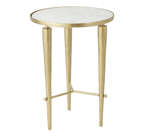 Brass Accent Side Table