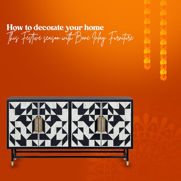 How to decorate your home this festive season with Bone Inlay Furniture