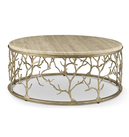 Travertine Glam Coffee Table