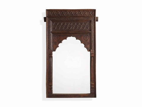 Naina Wooden Wall Mirror
