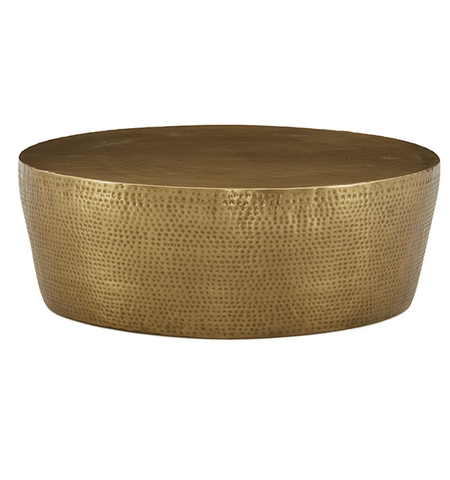 Gold Hammered Coffee Table