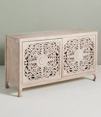 Handcarved Indian Sideboard
