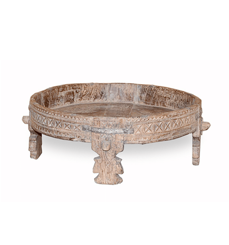 Antique Indian Chakki / Grinder Table / Coffee Table