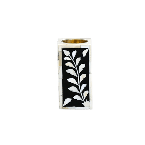 Bone Inlay Candle Holder / Medkhan / Bukhoor