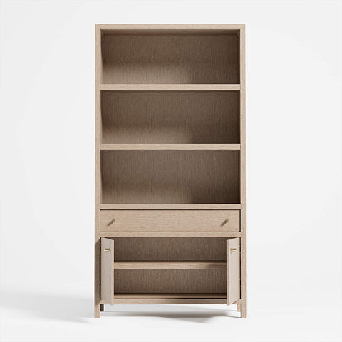 Natural Wooden Bookshelf