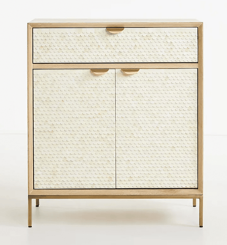 Fish Scale Bone Inlay Cabinet Neutral