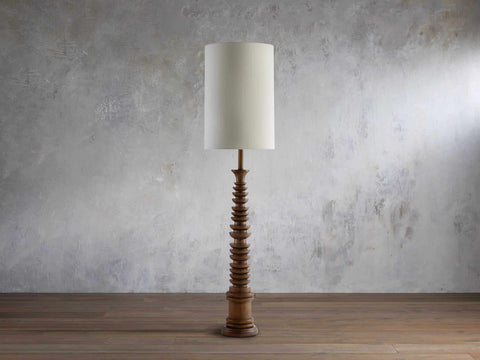 Diya Wooden Floor Lamp