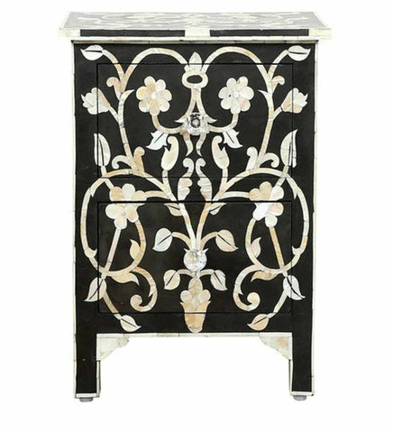 Malavi Bedside Pearl Inlay