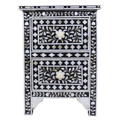 Nishka Nightstand Pearl Inlay