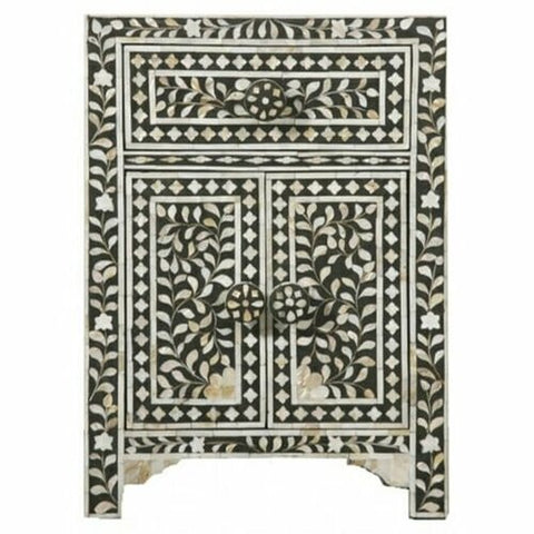 Charlotte Pearl Inlay Floral Nightstand
