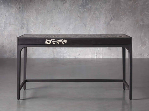 Bone Inlay Office Desk