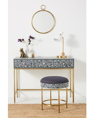 Bone Inlay Vanity Combo in Navy Blue