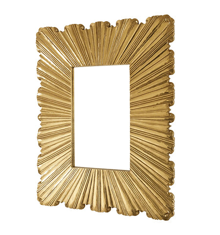 Miraya Starburst Brass Wall Mirror
