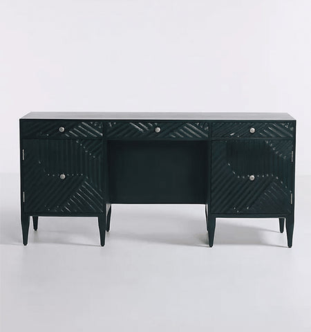 Handcarved Wooden Office Desk