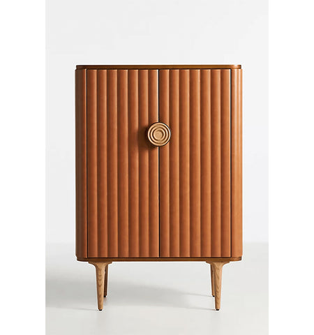 Samuel Leather Bar Cabinet